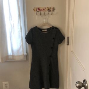 Girls Zara grey knit dress